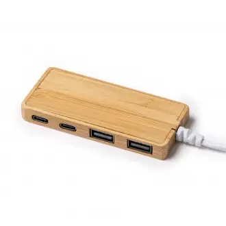PABLEK - Rozgałęziacz USB wykonany z bambusa