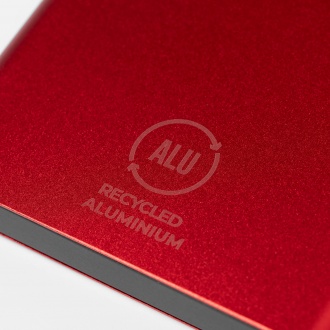 KARNA - Powerbank with 4000 mAh capacity, made from recycled aluminium
