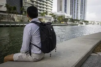 Venturer  - a versatile, ultralight backpack made of RPET