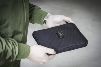 Rover Eco black - Etui podróżne A5 wykonane z materiału RPET