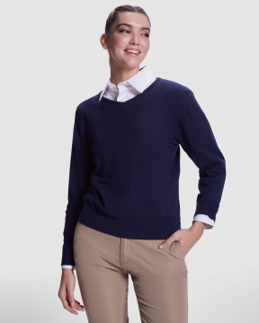 Hilux Woman - Women's v-neck fine knit sweater 