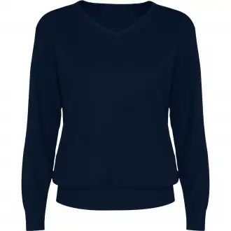Hilux Woman - Women's v-neck fine knit sweater 