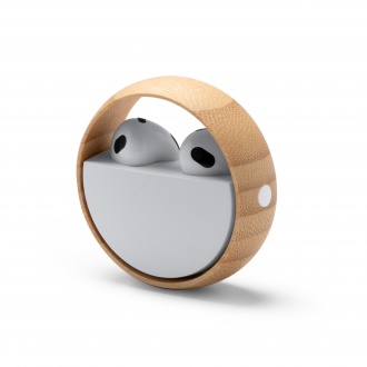 Auron - Wireless headphones in recycled ABS and bamboo case