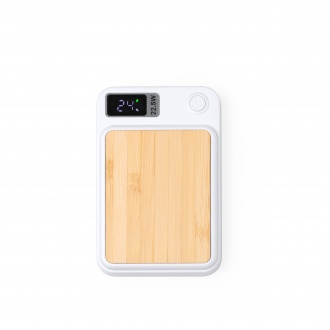 Gunder - Powerbank with main structure made of recycled bamboo and ABS