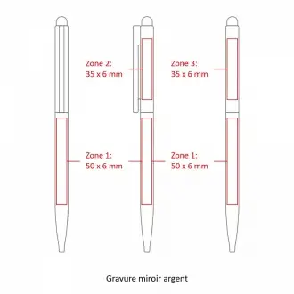 SARI THIN STYLUS - Długopis metalowy z mechanizmem obrotowym