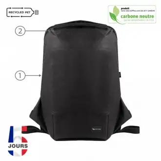 ECO - RPET fabric backpack with USB port
