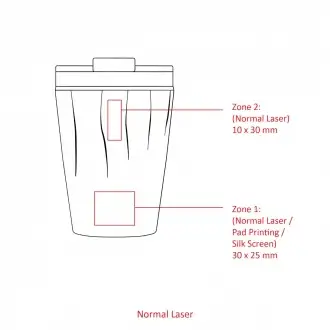 CALYPSO 0.33L - Butelka termiczna 330ML pokrywa odporna na zachlapanie