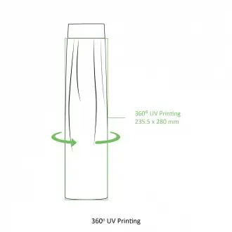 Calypso - 0.75L thermal bottle with handle and 360UV print.