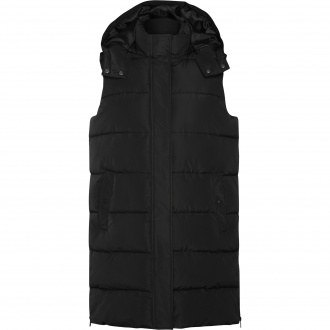 Reine - Women's down sleeveless jacket with detachable hood.