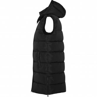 Reine - Women's down sleeveless jacket with detachable hood.