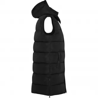 Reine - Women's down sleeveless jacket with detachable hood.