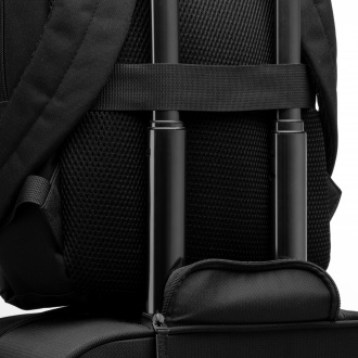Grindel - Backpack in PU leather and 600D RPET polyester.