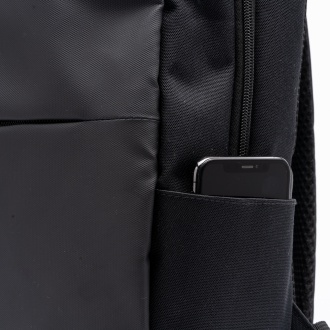 Grindel - Backpack in PU leather and 600D RPET polyester.