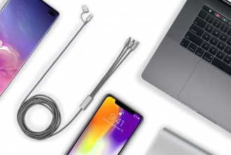 TRIDENT ECO XL - Super długi, 300cm, kabel do ładowania 4w1