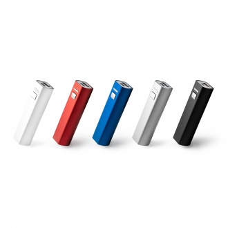 Bony - Recycled aluminium powerbank, 2600 mAh