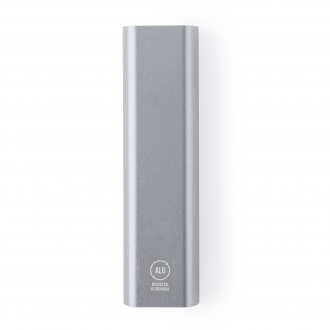 Bony - Recycled aluminium powerbank, 2600 mAh