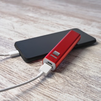 Bony - Recycled aluminium powerbank, 2600 mAh