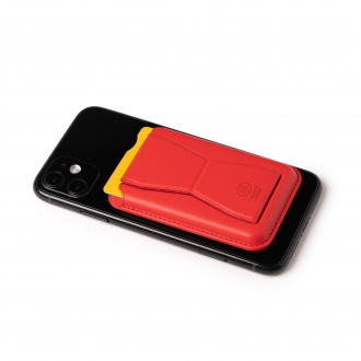 SEKUN - Card case and phone stand made of recycled PU material