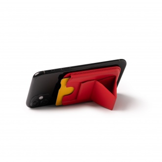SEKUN - Card case and phone stand made of recycled PU material
