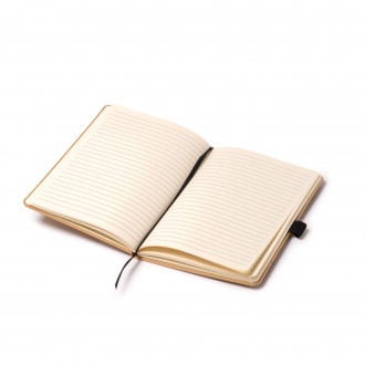 Austy - Notebook in A5 format with a cover made of bamboo and cork.