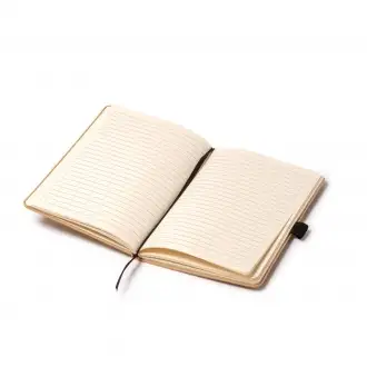Austy - Notebook in A5 format with a cover made of bamboo and cork.