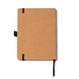 Austy - Notebook in A5 format with a cover made of bamboo and cork.