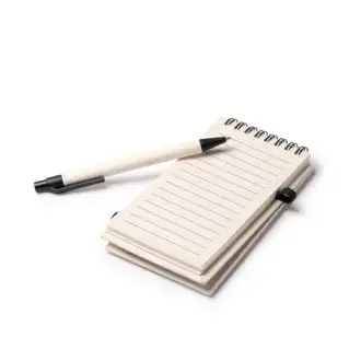 Rune - A6 size notebook made from recycled milk cartons. 80 line sheets.