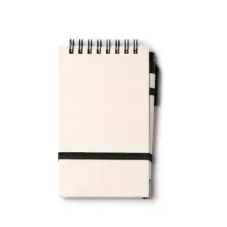 Rune - A6 size notebook made from recycled milk cartons. 80 line sheets.
