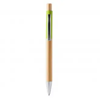 Osiris - Ball pen with structure and push button in bamboo.