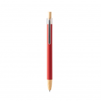 Silma - Pen with soft-touch metal construction and bamboo details.