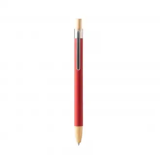 Silma - Pen with soft-touch metal construction and bamboo details.