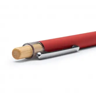 Silma - Pen with soft-touch metal construction and bamboo details.