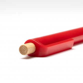 Kiki - A ballpoint pen made of recycled ABS plastic with a bamboo button.