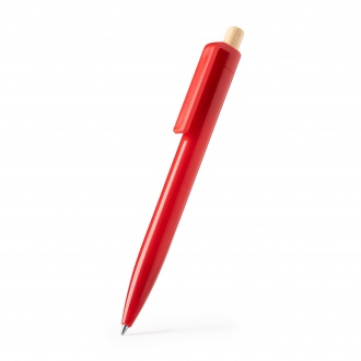 Kiki - A ballpoint pen made of recycled ABS plastic with a bamboo button.