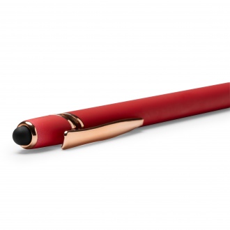 Roses - Soft-touch metal pen with rose gold detailing.