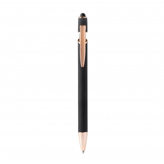 Roses - Soft-touch metal pen with rose gold detailing.