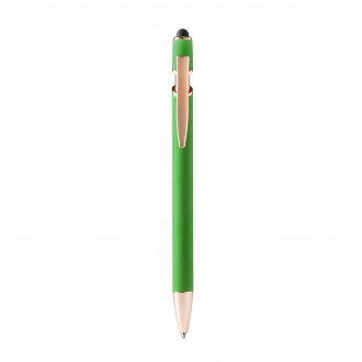 Roses - Soft-touch metal pen with rose gold detailing.