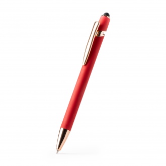 Roses - Soft-touch metal pen with rose gold detailing.