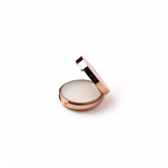 Morek - Lip balm in a chrome case with a mirror inside. SPF15 sunscreen.