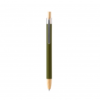 Silma - Pen with soft-touch metal construction and bamboo details.