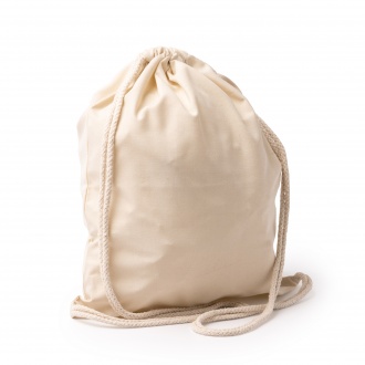 Canea - Drawstring backpack, made of cotton-like RPET polyester with 150 gsm.