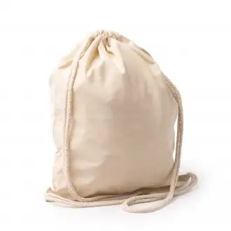 Canea - Drawstring backpack, made of cotton-like RPET polyester with 150 gsm.