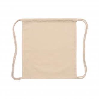 Canea - Drawstring backpack, made of cotton-like RPET polyester with 150 gsm.