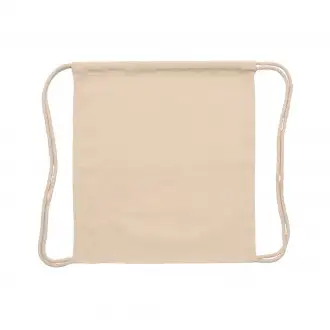 Canea - Drawstring backpack, made of cotton-like RPET polyester with 150 gsm.