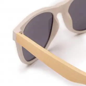 Bomer - Sunglasses with wheat-fiber frame and bamboo temples. Lenses with UV400 protective filter.
