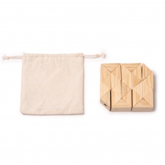 Nokit - Wooden puzzle with 24 pieces. Packed in a cotton case.