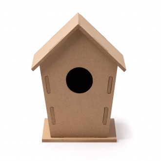 Manik - Bird house made of MDF board. Packed in a box designed with the environment in mind.
