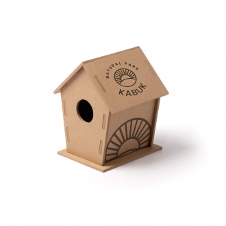 Manik - Bird house made of MDF board. Packed in a box designed with the environment in mind.