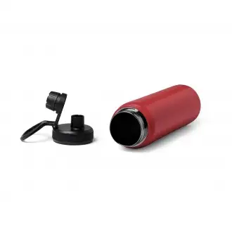 Polit - A 304 stainless steel double-wall sports bottle with a practical carrying handle.