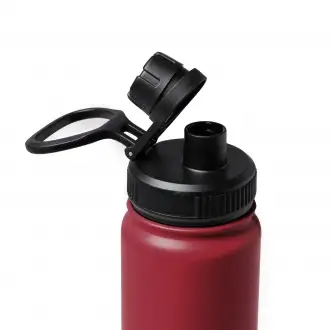 Polit - A 304 stainless steel double-wall sports bottle with a practical carrying handle.